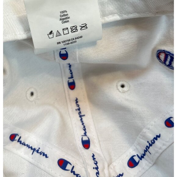 (6 for $25)Champion Adjustable White Logo Cap - Picture 7 of 7